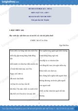 Đề thi học kì 1 Văn 7 Kết nối tri thức - Đề số 14